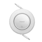 Baseus Infällbar USB-C till USB-C 100W Kabel 2m Free2Pull Mini (Vit)