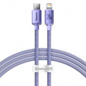 BASEUS kabel USB-C till Lightning 8-pin PD20W 1,2m lila