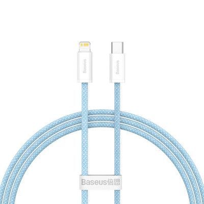 BASEUS kabel USB-C till Lightning PD20W 1m blå
