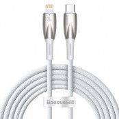 BASEUS kabel USB-C till Lightning Power Delivery 20W 2m vit