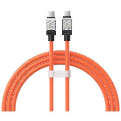 Baseus USB-C till USB-C kabel 1m - Orange