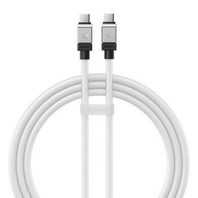 Baseus USB-C till USB-C kabel 1m - Vit