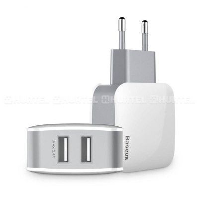 Baseus Letour resladdare Adapter 2x USB 2.4A Vit