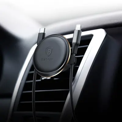 BASEUS Magnetisk Bilhållare till Smartphones - håller sladdarna på plats