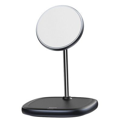 BASEUS MagSafe iPhone Trådlös Laddare Swan Magnetisk 15W Svart