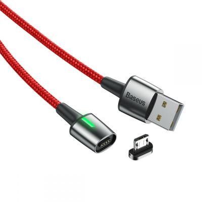 Baseus Micro Usb Magnetisk Kabel 100 cm Röd