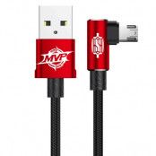 Baseus MVP Dubbelsidig Armbands Kabel micro USB 1.5A 2M Röd