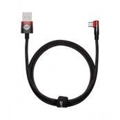 Baseus MVP USB-A till USB-C 100W Kabel 1m - Svart/Röd