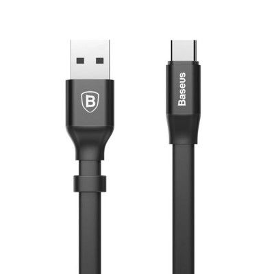 Baseus Nimble Platt USB-C till USB-A kabel 0.23m - Svart