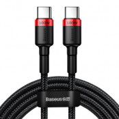 Baseus Nylon USB-C Kabel 2m 100W - Svart