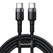 BASEUS Pd100W/Qc3.0 USB-C kabel 200cm Grå/Svart