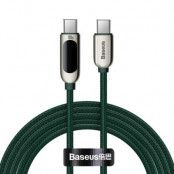 Baseus Power USB USB-C till USB-C Kabel 2m - Grön