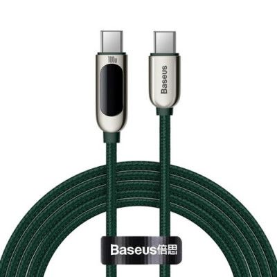 Baseus Power USB USB-C till USB-C kabel 2m - Grön