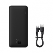 Baseus Powerbank 10000 mAh 20W Med USB-A Till USB-C Kabel - Svart