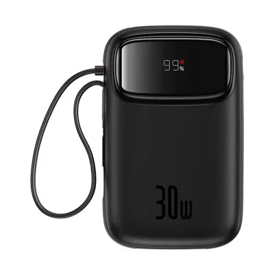 Baseus Powerbank 10000 mAh 30W USB-C QPow 2 - Svart