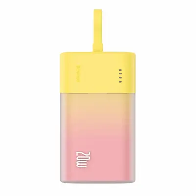 Baseus Powerbank 5200mAh Popsicle 20W - Gul/Rosa