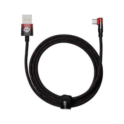 Baseus Snabb USB-A till USB-C 100W Kabel 2M - Svart/Röd