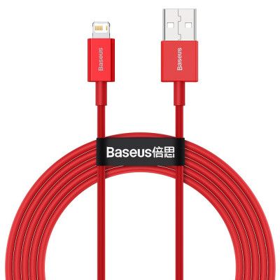 Baseus Superior Fast Charging Lightning - USB Kabel 2m - Röd