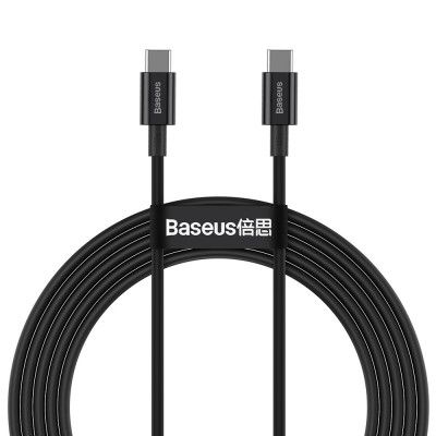 Baseus Superior USB-C till USB-C kabel 100W 5A 20V 1m - Svart