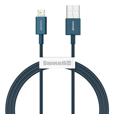 Baseus Superior Lightning USB Kabel 1 m - Blå
