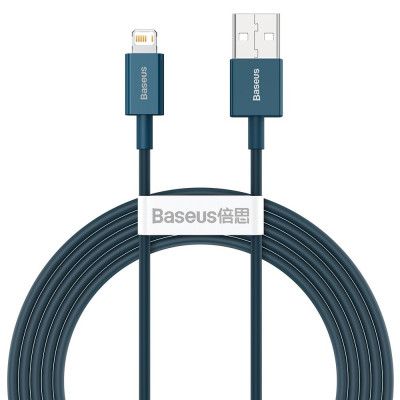 Baseus Superior Lightning USB Kabel 2 m - Blå
