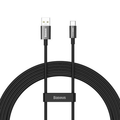 Baseus Superior SUPERVOOC USB-C till USB-A kabel 65W 2m - Svart