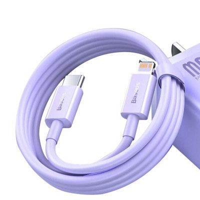 Baseus Superior USB-C till Lightning kabel 20W 1m - Lila