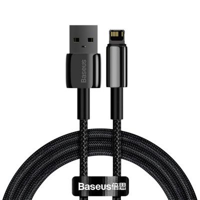 Baseus Tungsten USB-A till Lightning kabel 1m - Svart