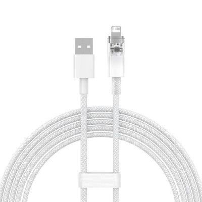Baseus USB-A till Lightning kabel Explorer 2.4A 2m - Vit