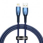 Baseus USB-A Till lightning kabel 1M Glimmer Series - Blå