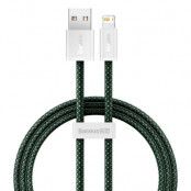 Baseus USB-A Till Lightning Kabel 1m - Grön