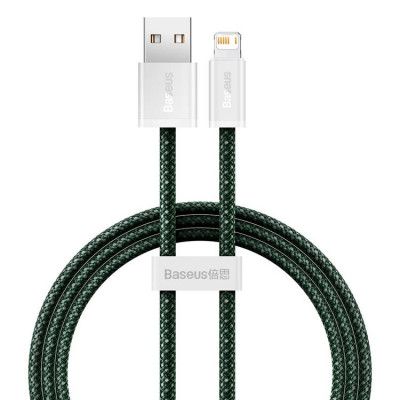 Baseus USB-A Till Lightning Kabel 1m - Grön