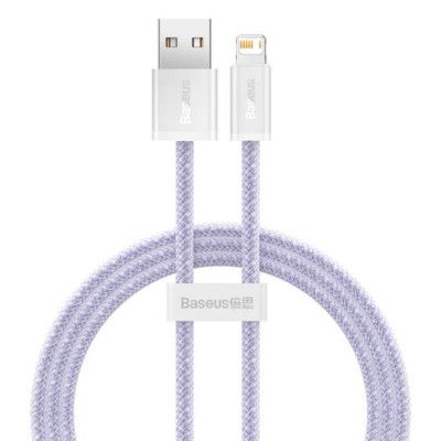 Baseus USB-A Till Lightning Kabel 1m - Lila