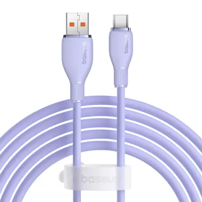 Baseus USB-A - USB-C kabel 100W 2m Pudding - Lila