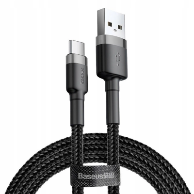 Baseus USB-A - USB-C Kabel 3m Halo - Svart