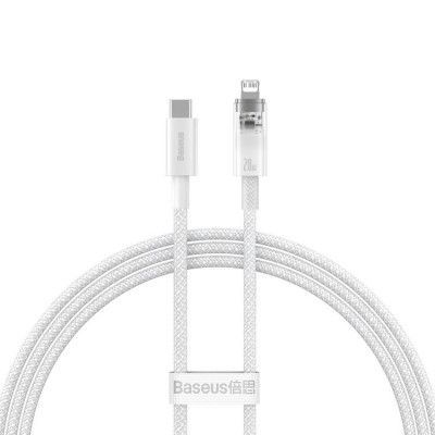 Baseus USB-C till lightning kabel 20W 2m Explorer - Vit