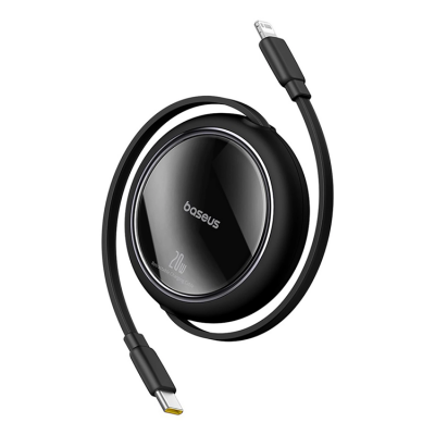 Baseus USB-C Till Lightning 20W 1m Kabel Free2Pull - Svart