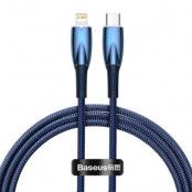 Baseus USB-C Till lightning kabel 1m 20W Glimmer Series - Blå