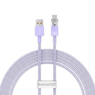 Baseus USB-C till USB-A kabel 2m 100W - Lila