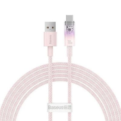 Baseus USB-Ctill USB-A kabel 2m 100W - Rosa