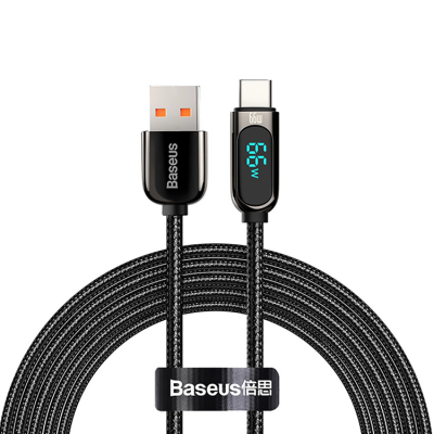 BASEUS USB-C till USB-A kabel 66W 1m Display Snabb