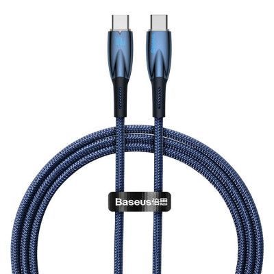 Baseus USB-C Till USB-C Kabel 100W 1m - Blå