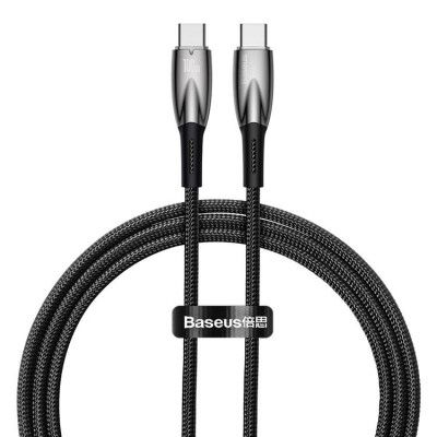 Baseus USB-C till USB-C kabel 100W 1m - Svart