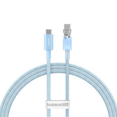 Baseus USB-C till USB-C kabel 1m 100W - Blå