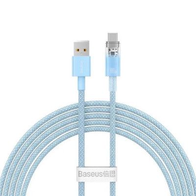 Baseus USB-C till USB-A kabel 2m 100W - Blå