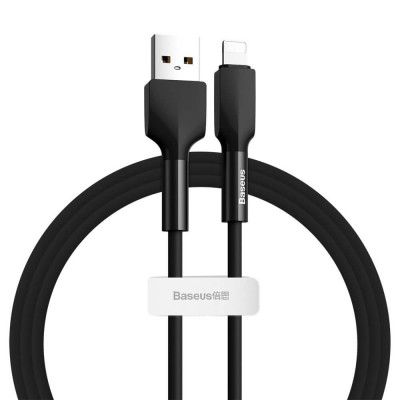 Baseus USB lightning Kabel 2,4 A 1 m 480 Mbps Svart