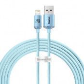 Baseus USB Till Lightning Kabel 2.4A 20W 1.2m Crystal Shine - Blå