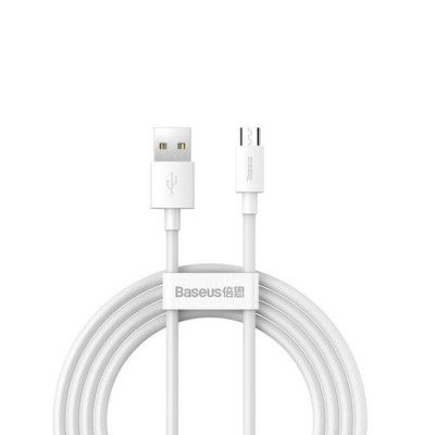 Baseus USB Till MicroUSB 1.5m Kabel 2.1A Simple Wisdom 2 pcs