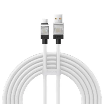 Baseus USB Till USB-C 100W 2m Kabel CoolPlay - Vit