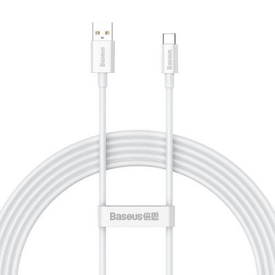 Baseus USB Till USB-C 100W 2m Kabel Superior Moon - Vit